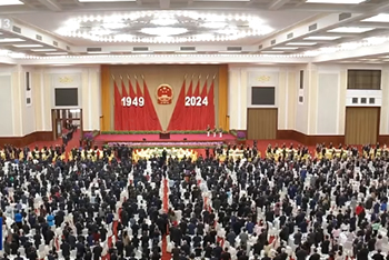 姚力军董事长受邀出席庆祝中华人民共和国成立75周年招待会